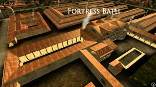 Animation of ancient Roman Fort in Caerleon Wales [upl. by Lambart]