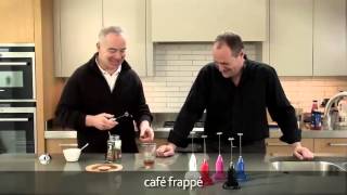 How to make a frappé coffee using an aerolatte milk frother [upl. by Ttsepmet]