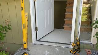 Jeld Wen Front Door Installation  Really crappy products and craftsmanship PART 1 [upl. by Ader759]