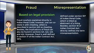 What is Difference Between Fraud amp Misrepresentation [upl. by Gaal]