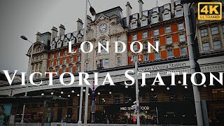 London Victoria Station Walk Through England 4K [upl. by Eidderf]