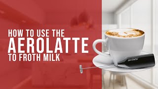 How To Use the AeroLatte To Froth Milk [upl. by Postman]