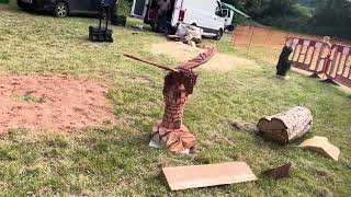 A fabulous range of wooden sculpture at Caerleon festival 2024 [upl. by Nilerual]