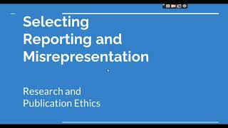 Selective Reporting and Misrepresentation of data Research and Publication ethics Phd coursework [upl. by Renato357]