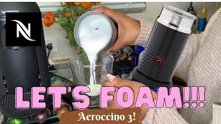 How To Foam Milk With Aeroccino 3 Make Coffee With Foam Tips amp Tricks  Easy Foamed Latte Recipe [upl. by Eeram30]