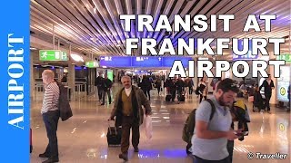 TRANSIT WALK AT FRANKFURT Airport FRA Terminal 1  Connection Flight Transfer Arriving amp Departing [upl. by Bayer]